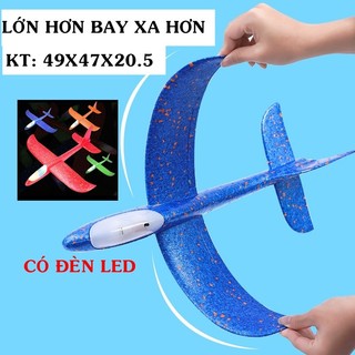 Đồ chơi Máy bay xốp ném tay có đen led cho bé - đồ chơi vận động-Máy bay xốp cho bé có đèn