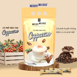 Bịch cà phê hòa tan capuccino Meet More