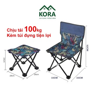 Ghế Tựa Gấp Gọn, Ghế Xếp Dã Ngoại, Ghế Câu Cá Gấp Gọn Kèm Túi Đựng Tiện Lợi
