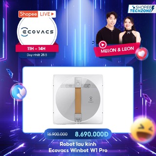Robot lau kính Ecovacs Winbot W1 Pro lực hút 2800Pa | Máy lau kính tự động | BH 12 Tháng