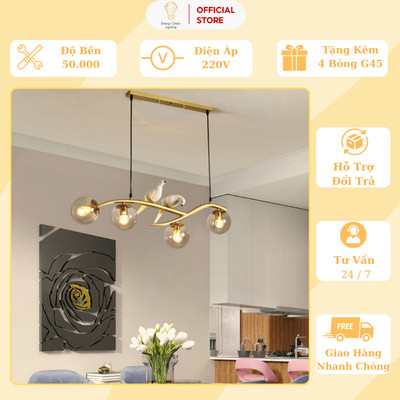Đèn Thả Trần Energy Green Lighting Hình 2 Chú Chim - TN321 - Kiểu Dáng Hiện Đại , Sang Trọng