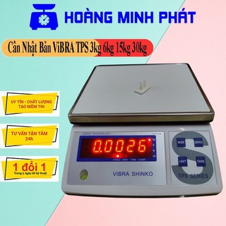 Cân điện tử ViBRA TPS 3kg 6kg 15kg 30kg Nhật Bản. Chính Xác Cao - Pin sạc - Trừ bì - Cân Trọng Lượng