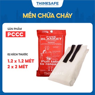 Mền chống cháy sợi thủy tinh, chịu nhiệt độ cao, kích thước 1m2 và 2m dễ sử dụng - THINKSAFE