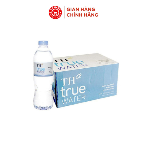 Thùng 24 chai nước tinh khiết TH True Milk 500ml/chai