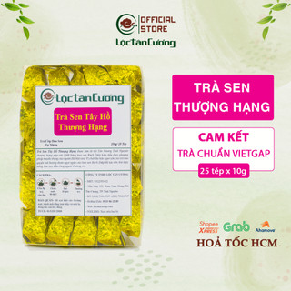 Hộp Trà Sen Tây Hồ Thượng Hạng 25 Tép Nhỏ - Lộc Tân Cương