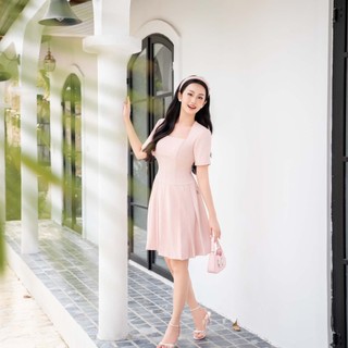 Thiết kế váy xếp ly daisy mã v3140