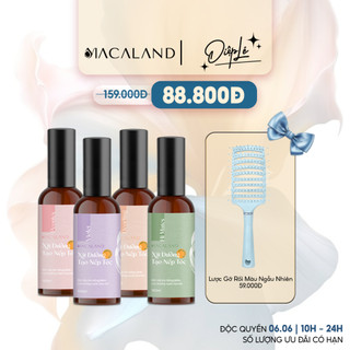  Xịt giữ nếp tạo kiểu dưỡng tóc 3in1 MACALAND 100ml lưu hương nước hoa, không khô cứng tóc