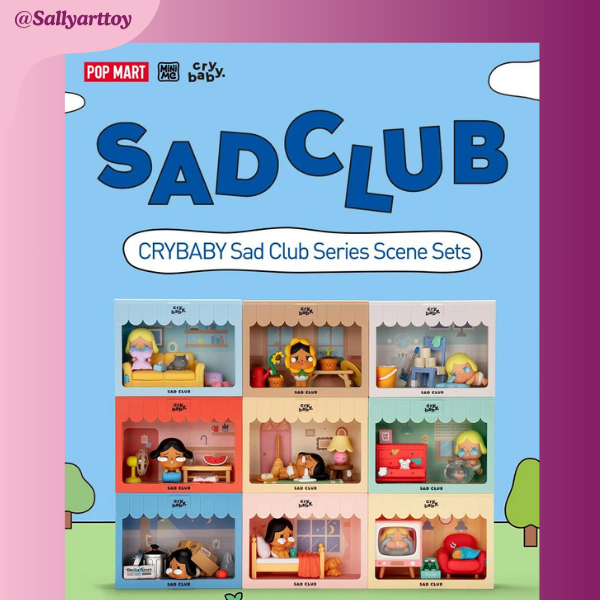 Mô hình Blindbox Popmart Crybaby Sad Club chính hãng