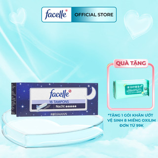 Băng vệ sinh dạng ống Facelle Tampons Tag Nacht, 6 giọt 16 cái