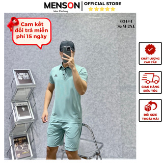  Bộ quần áo Adidas nam mùa hè cao cấp thun lạnh co giãn thấm hút mồ hôi Menson MH4-634  Bộ áo quần thể thao mùa hè 2024 