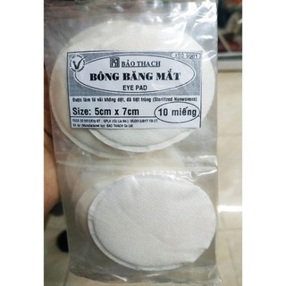 ✅ Bông gạc băng mắt Bảo Thạch 5cm x 7cm (Bịch 10 miếng)