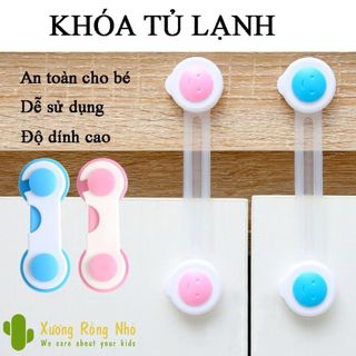 Chốt khóa cài tủ, tủ lạnh - Khóa Tủ An Toàn Thông Minh Cho Bé - Xương Rồng Nhỏ