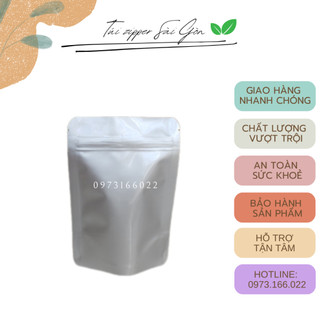 1KG TÚI ZIPPER 2 MẶT BẠC