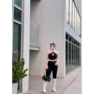 SKINNY JEANS ĐEN TRƠN