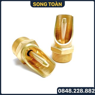 Vòi heo đồng, núm heo uống nước đồng thau tự động - phi 21 27