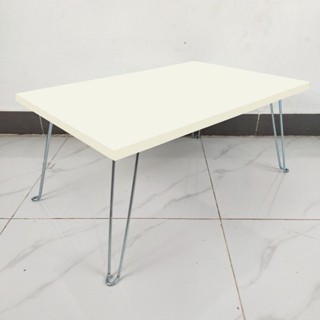 Bàn Ngồi Bệt Gấp Gọn Mini Bàn Xếp Sinh Viên Ngồi Học Trên Giường 60x40cm gỗ mdf Chân Sắt nhỏ