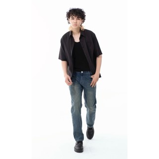 Quần jean nam HNG15 quần bò ống đứng nam nút gài khoá kéo form body mới
