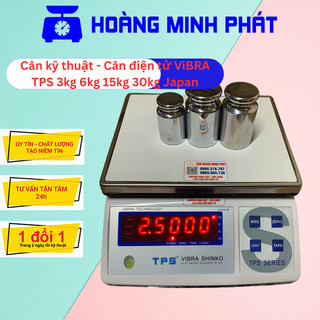 Cân Điện Tử ViBRA SHiNKO 3kg 6kg 15kg 30kg TPS Nhật Bản. Pin sạc - trừ bì - Chính Xác Cao