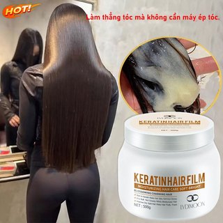Mặt nạ tóc keratin kem ủ tóc chăm sóc kem duỗi thẳng tóc 500g Giảm gãy rụng và ngăn ngừa rụng tóc sóc tóc mềm mượt