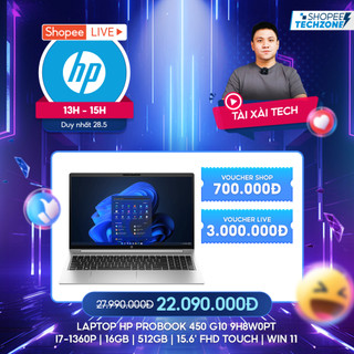 Laptop HP ProBook 450 G10 9H8W0PT i7-1360P | 16GB | 512GB | 15.6' FHD Touch | Win 11