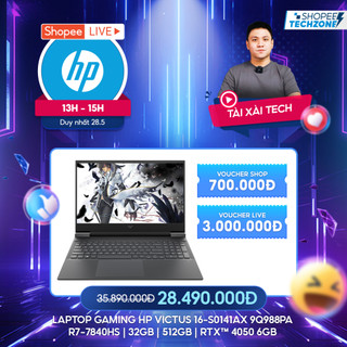 Laptop Gaming HP Victus 16-s0141AX 9Q988PA R7-7840HS | 32GB | 512GB | RTX™ 4050 6GB