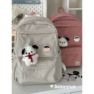 Balo basic trơn balo đi học màu pastel ulzzang bl84