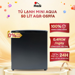 AQR-D59FA Tủ lạnh Aqua 50 lít AQR-D59FA (BS) - [MIỄN PHÍ GIAO LẮP HCM]