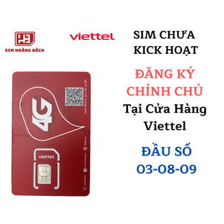 Sim 4G Viettel MỚI CHƯA KICK HOẠT  - ĐĂNG KÝ CHÍNH CHỦ DỄ DÀNG TẠI VIETTEL MIỄN PHÍ
