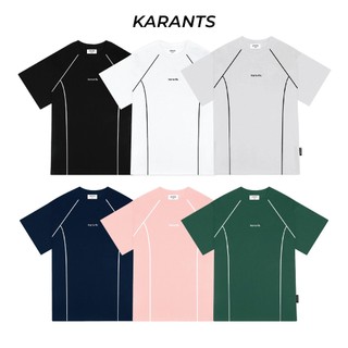 Áo Thun Phối Viền Nổi Karants Local Brand Streetwear Form Oversize - KR77