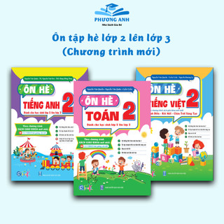 Sách - Combo Ôn Tập Hè Dành cho học sinh lớp 2 lên lớp 3 theo Chương Trình Mới - Toán, Tiếng Việt và Tiếng Anh (3 cuốn)