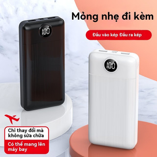 Sạc dự phòng 20000mAh PT06 2 đầu ra USB 2 đầu vào Micro Type C hỗ trợ sạc nhiều thiết bị hiện thị phần trăm pin
