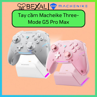 Bộ điều khiển chơi game machenike g5 pro max có đế sạc rgb tay cầm chơi game không dây bexal mck20