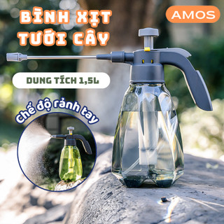 Bình xịt tưới cây phun sương AMOS chất liệu nhựa ABS chắc chắn có nút phun tự động dung tích 1,5L