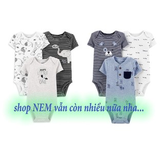 CHỌN MẪU Body chip bé trai cộc tay cổ tròn/trụ xuất dư xịn, bộ áo liền quần bodysuit ba lỗ, sát nách vào shop NEM có nha