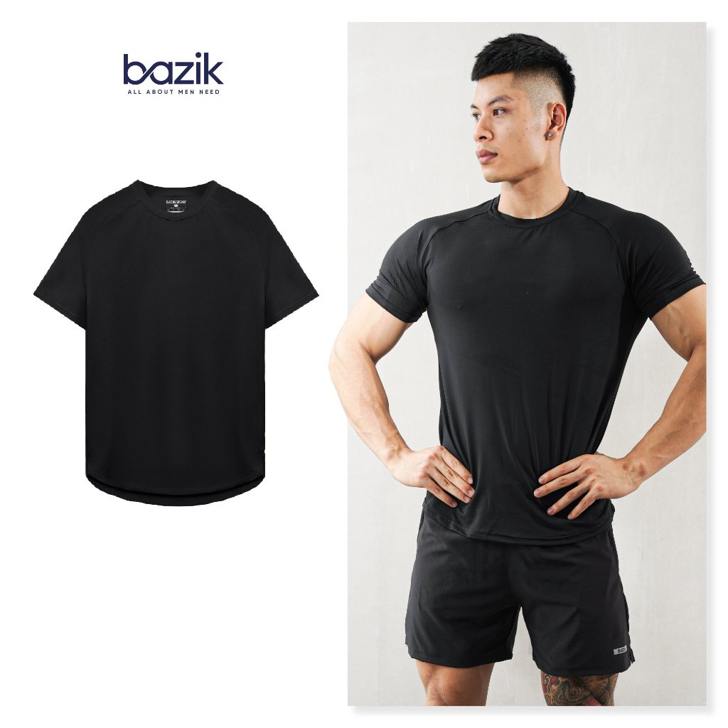Áo Thun Thể Thao Nam BAZIK Relax Fit co giãn 4 chiều, vận động thoải mái, tập gym