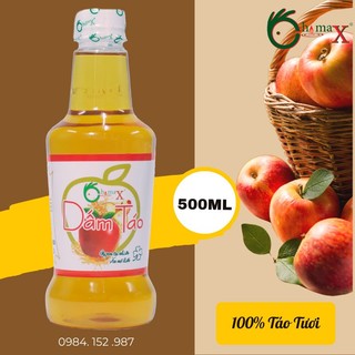 Dấm táo Chimax 500ml thơm ngon chua dịu dùng cho giảm cân, nêm nếm, trộn nhiều món ăn