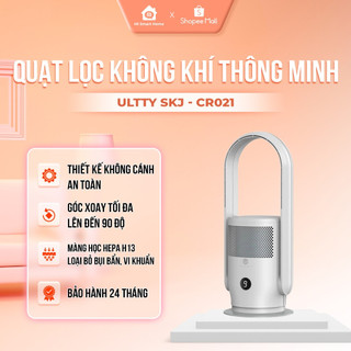 Quạt Lọc Không Khí ULTTY CR021, Công Nghệ Bội Khí, Chế Độ Làm Mát 9 Cấp,  Loại Bỏ 99,97% Bụi Mịn, Bảo Hành 12 Tháng