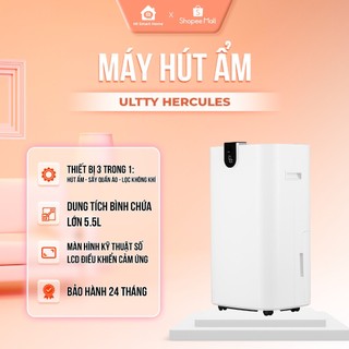 Máy hút ẩm và lọc không khí U ULTTY HERCULES, Tạo Plasmacluster ION, Bình chứa 5,5L, Chính Hãng Bảo Hành 12 Tháng