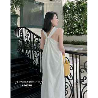 Váy Maxi LINEN Xoắn Lưng (Ảnh Cận chất)