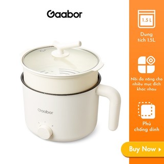  Nồi điện đa năng dung tích 1,5L Mămmy phủ lớp chống dính công suất 600W 2 mức nhiệt