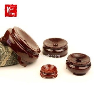 Đế gỗ trưng bày quả cầu phong thủy đế cầu gỗ đặt cầu size 3cm 5cm