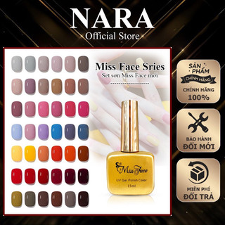 Sơn gel Missface lẻ chai - Sơn gel giá rẻ lệch 1-2 tông màu chất đặc lên chuẩn màu phù hợp người đang tập sơn gel