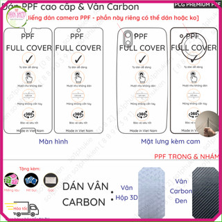 Dán PPF & Vân Carbon Sharp R7, Aquos R7 R7s, Sharp R2 cho màn hình,mặt lưng loại trong, nhám chuẩn xịn