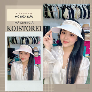 Mũ chống nắng nửa đầu, mũ nón rộng vành nữ thời trang nam nữ