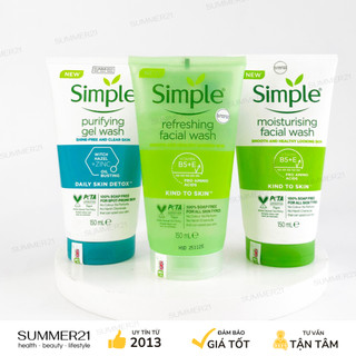 Sữa rửa mặt dịu nhẹ simple 150ml
