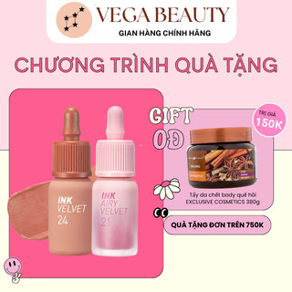  Son kem Hàn Quốc PERIPERA Ink Velvet/Airy Ink Velvet 4g nhung lì, mềm mịn