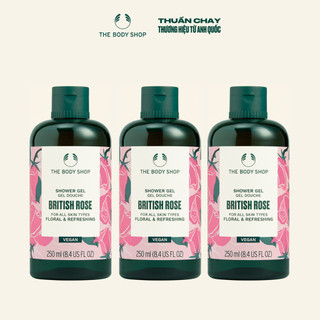 Combo 3 sữa tắm british rose shower gel 250ml the body shop