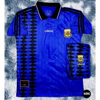 Bộ Áo bóng đá Argentina trắng mùa giải 1994 hàng Thailand chuẩn thi đấu 100%. Cam kết Y Hình