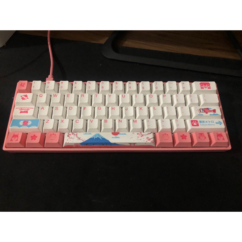 bàn phím cơ 2nd AKKO 3061 world tour tokyo r2 PINK switch