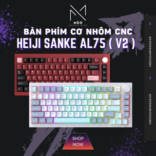 Bàn phím cơ Heiji Snake AL75 - Full nhôm CNC - LED RGB - Plate FRC4 - Sơn Anode